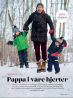 Pappa: Siste utgave av magasinet Foreldre &amp; Barn tar for seg betydningen av fedre. Foto: Forside Foreldre &amp; Barn 